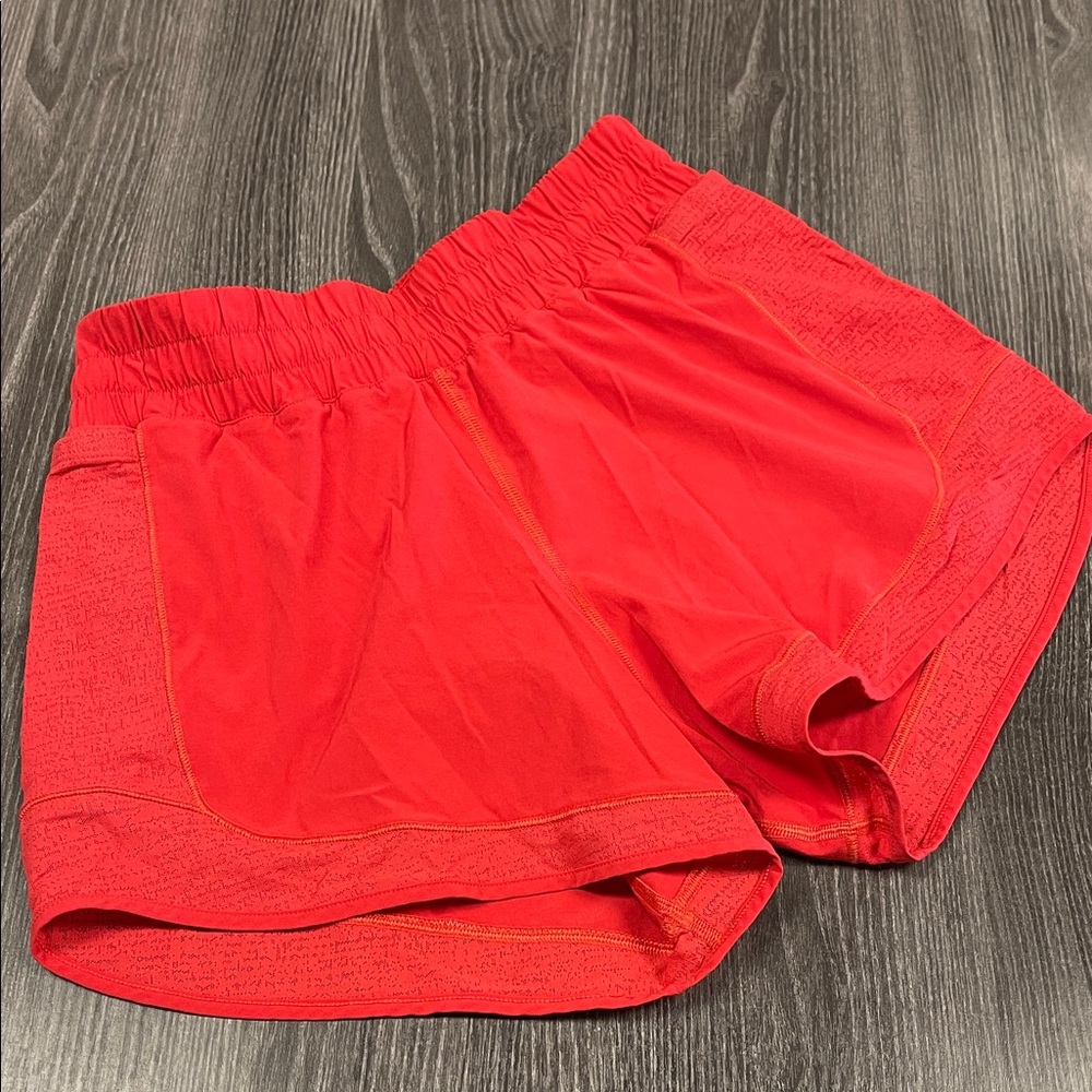 Lululemon red shorts 4